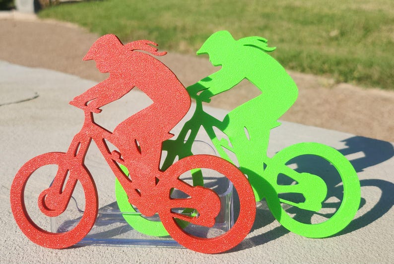 3D Mountain Bike Emblem for cars, Pony Tail Option Now available!! zdjęcie 4