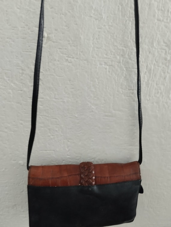 Brighton Wallet Purse black and Brown Crocodile Embossed Leather. Etsy Ireland