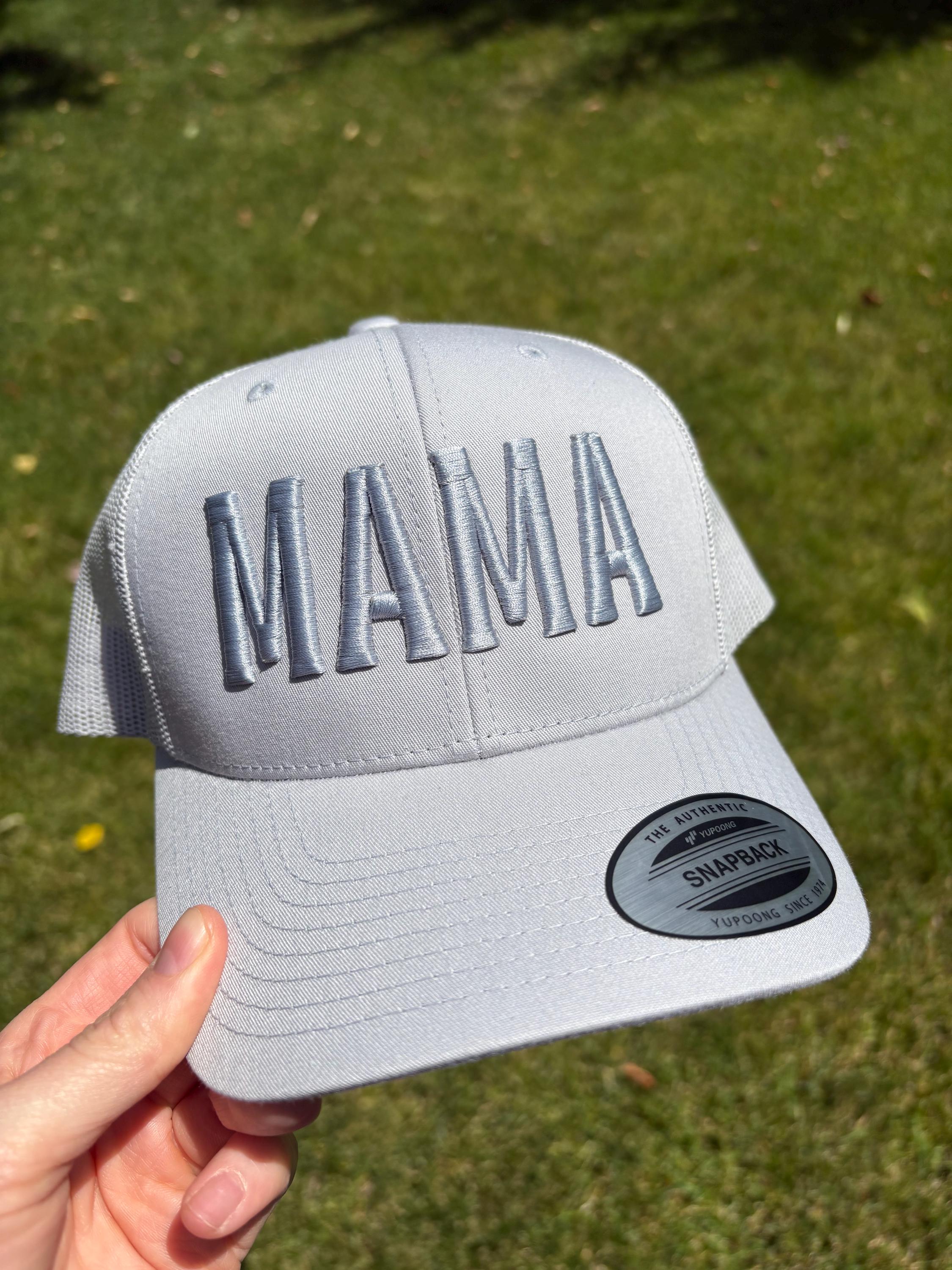 Mama Embroidered Hat for Mom Gift Idea for Mother Day Present for Women Casual Hat Mesh Design Trucker Cap Summer Style Mom Life Outdoor
