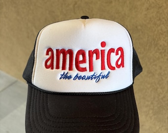 Patriotic Trucker Hat America Design Casual Style Summer Fashion Outdoor Wear USA Flag Party Accessory Summer Celebration American Pride