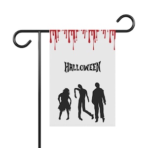 Spooky Halloween Garden Banner, Outdoor Decor, Yard Flag, Haunted House Decoration, Horror Theme Celebrations