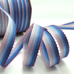 10 yards 7mm Picot Ombre lint trim, polyester, picot rand, pop trim, verfraaiing, boog bloem benodigdheden, miniatuur kostuum DIY