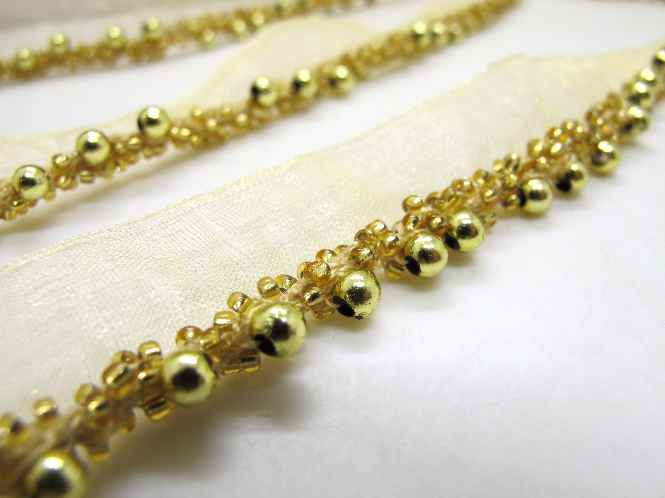 20mm Seed Bead Lip Cord Trim Beaded Lace Edging Trim Etsy UK