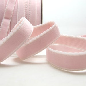 8 Meter 3/8 Zoll Rosa Picot Rand Dekoratives Muster Dessous Stirnband elastisch| Schmaler Stretch| BH-Gurt[EL122]