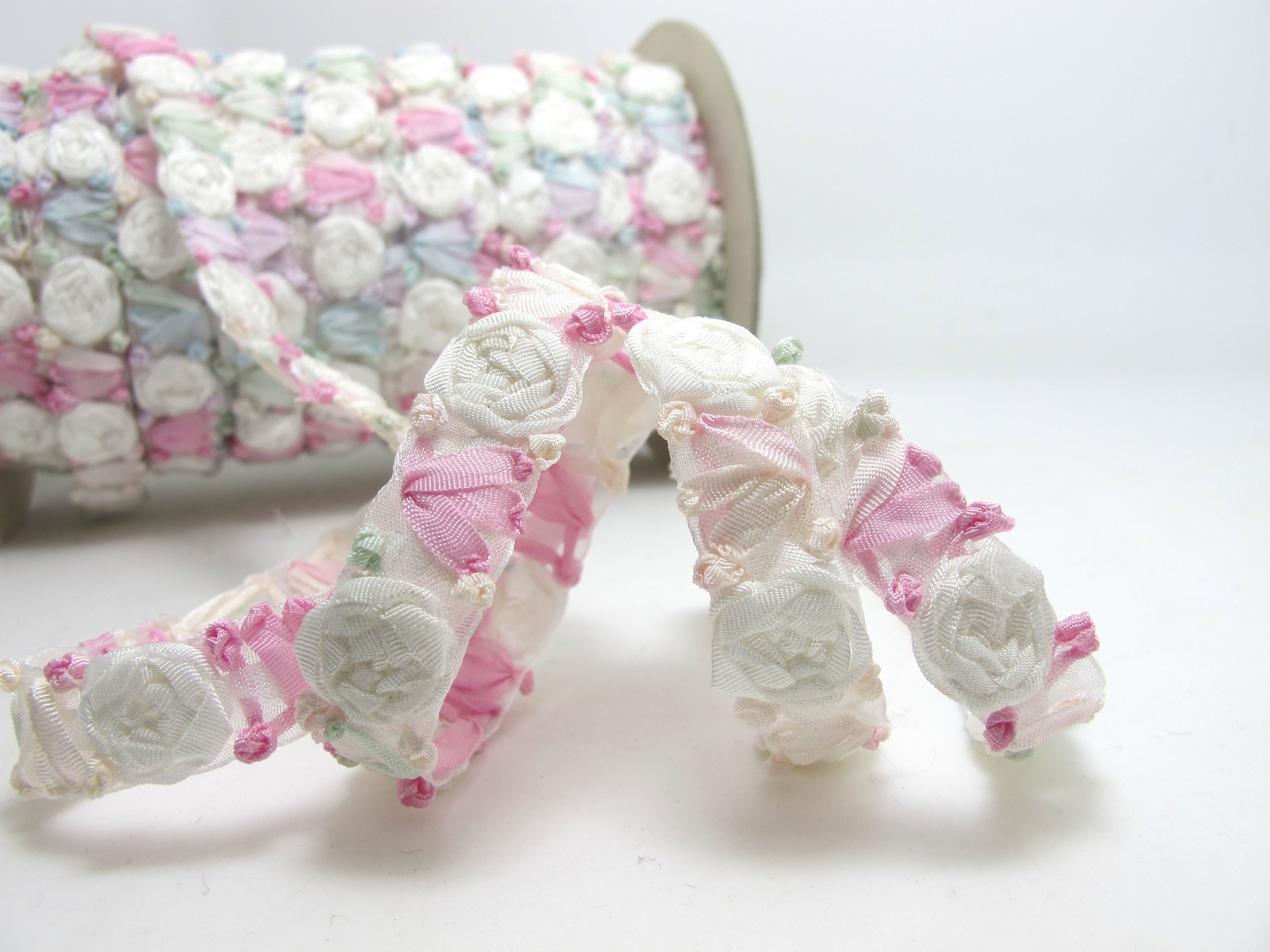 Embellishments Craft Supplies & Tools Embroidered Rose Bud Flower