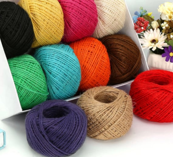 25 Meters of 1.5mm 2mm 3mm 5mm Jute Rope Natural Jute Cord Plain