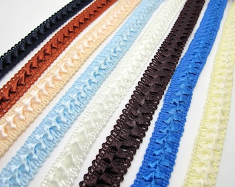 5/8 Inch Satin Gimp Braided Trim|French Gimp Braided|Scroll Braid Trim|Decorative Embellishment Trim