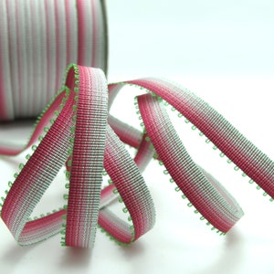 10 Yards 8mm Picot Ombre Ribbon Trim, Polyester, Picot Edge, Doll Trim, Embellissement, Bow Flower Supplies, Costume miniature