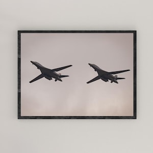 US Air Force B-1B Lancer Bomber Jet print, USAF B-1B Poster, B-1B Military Wall Art, Military Jet Print, Air Force Bomber, The Bone