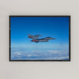 Danish Air Force F-16, Military Fighter Jet Print, Military Jet Art, Fighter Jet Art, F-16 Print, Swedish Jet Poster, Military