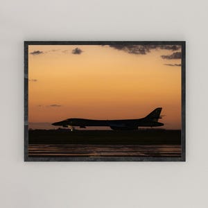 US Air Force B-1B Lancer Bomber Jet print, USAF B-1B Poster, B-1B Military Wall Art, Military Jet Print, Air Force Bomber, The Bone