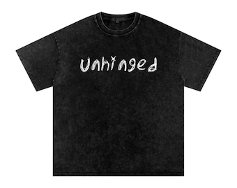 Oversized T-shirt met acid wash: 250 gsm
