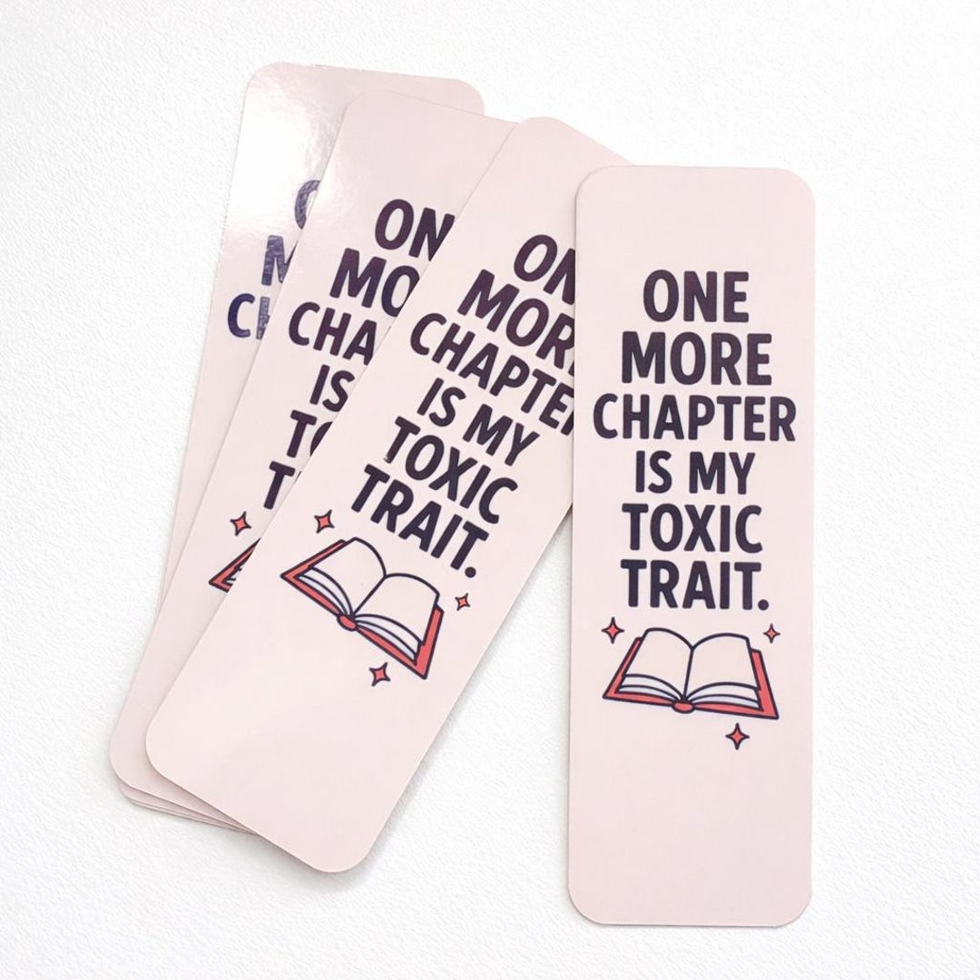 One More Chapter Double Sided Bookmark - Etsy