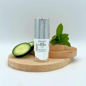 Anti-Aging Eye Cream w/ Peptides, Hyaluronic Acid: Natural Brightening Treatment for Dark Circles & Fine Lines. Hydrating Under Eye Skincare