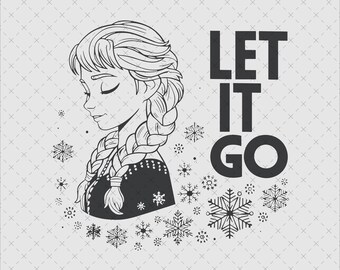 Princess Anna PNG, Frozen Let It Go Clipart, Winter Design (Digital File)