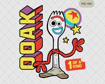 Forky Character PNG Clipart, Toy Story Art (Digital Download)