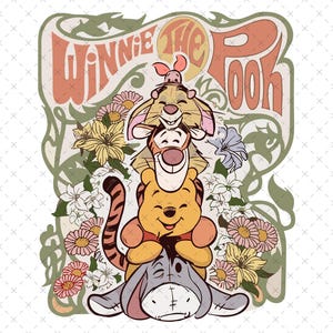 Retro Winnie The Pooh Png, Winnie The Pooh Png, Winnie The Pooh Sublimation,Family Vacation Png, Family Trip Png, Vacay Mode Png, Only Png