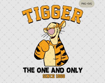 Retro Tigger Png, Family Trip Sublimation (PNG, SVG)