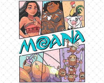 Retro Moana PNG, SVG, Digital File