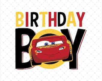 Cars Birthday Boy PNG, Family Matching Shirt Design (Digital Download)