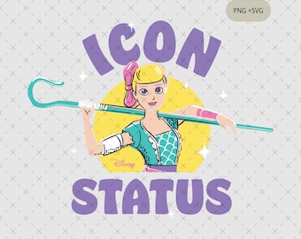 Bo Peep de Toy Story retro PNG SVG, Vacaciones familiares (Descarga digital)