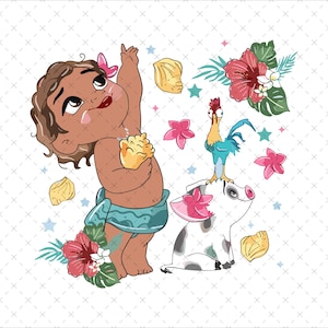 Retro Princess Moana Png, Moana Png, Retro Moana Png, Moana Png, Moana Shirt Png, Instant Download, Digital File, Only Png