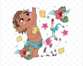 Retro Moana PNG, Digital File (PNG, SVG)