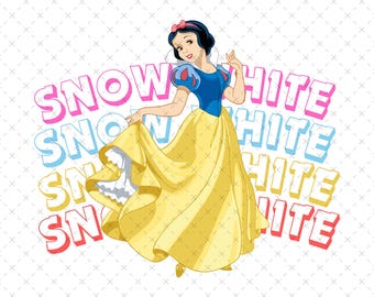 Snow White Princess PNG, SVG, Family Vacation Design (Digital File)