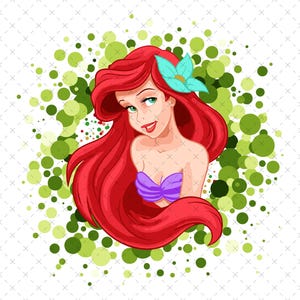 Ariel PNG SVG, Little Mermaid Png, Ariel Png, Little Mermaid Png, Princess Png, Little Mermaid Svg, Ariel Svg, Mermaid Svg, Digital File
