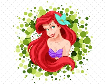 Ariel La Sirenita PNG SVG, Archivo Digital Princesa