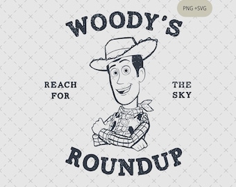 Woody Roundup, png, shirtontwerp familievakantie (digitale download)