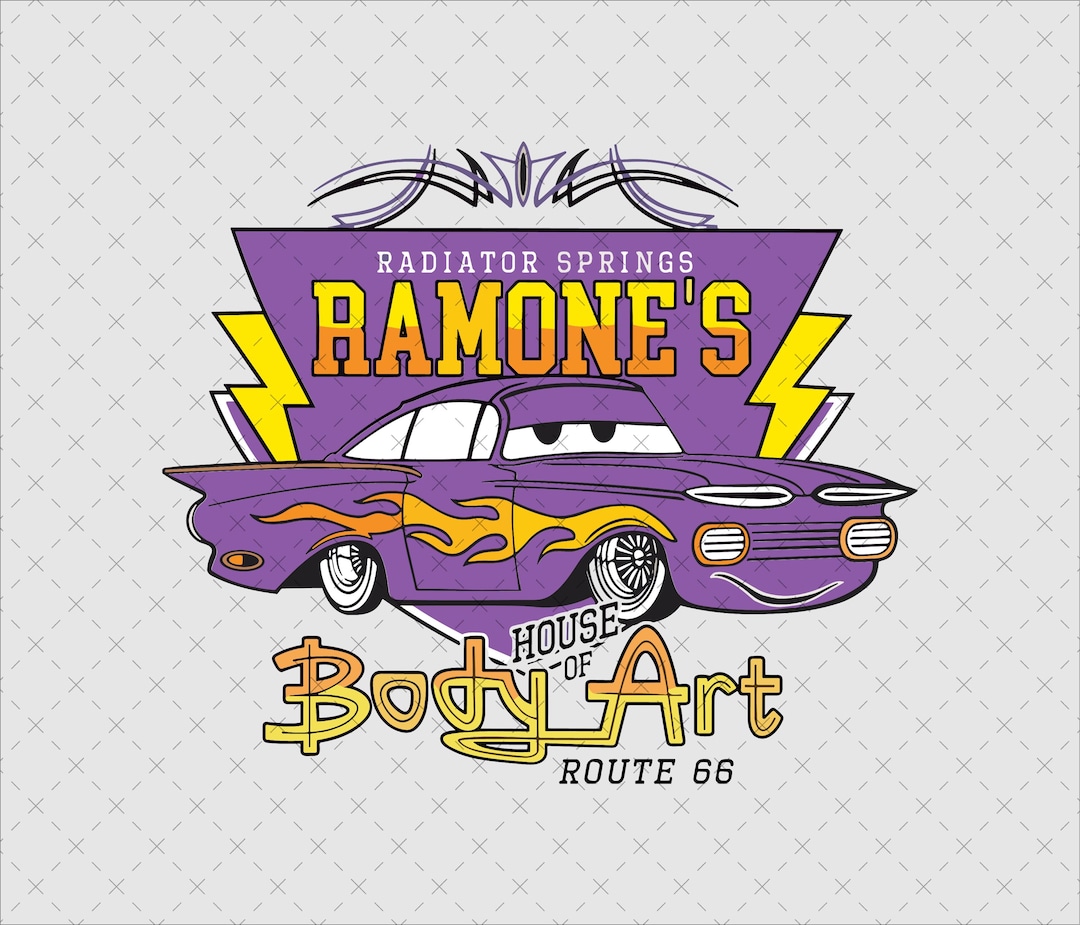 Ramone's Route 66 Cars Design, Family Trip PNG SVG (digital File) - Etsy