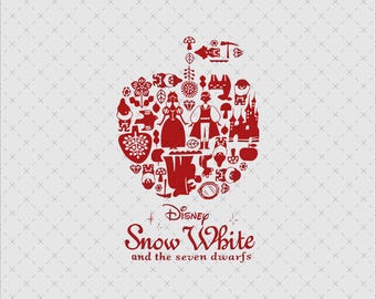Snow White SVG PNG, Princess Shirt Design (Instant Download)