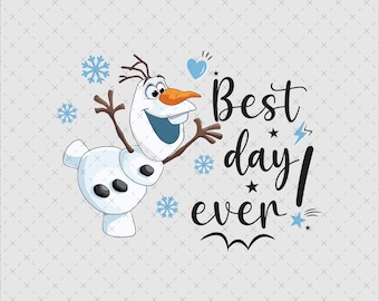 Olaf Best Day Ever Png, Princess Olaf Png, Olaf Png, Magical Castle Png, Magical Vacation Day Png, Digital File, Instant Download