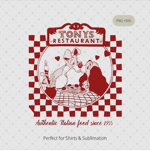Lady and Tramp Dogs Png, Cute Dogs PNG, Lady and Tramp Svg, Lady and Tramp Png, Lady and Tramp Sublimation, Digital File, Instant Download