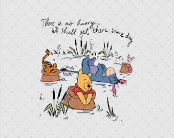 Vintage Winnie The Pooh Clipart, PNG SVG, Baby Shower (Digital Download)