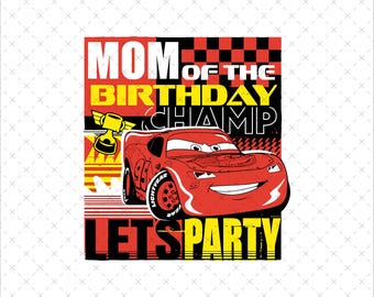 Cars Birthday Boy PNG, Family Matching Shirt Design (Digital Download)