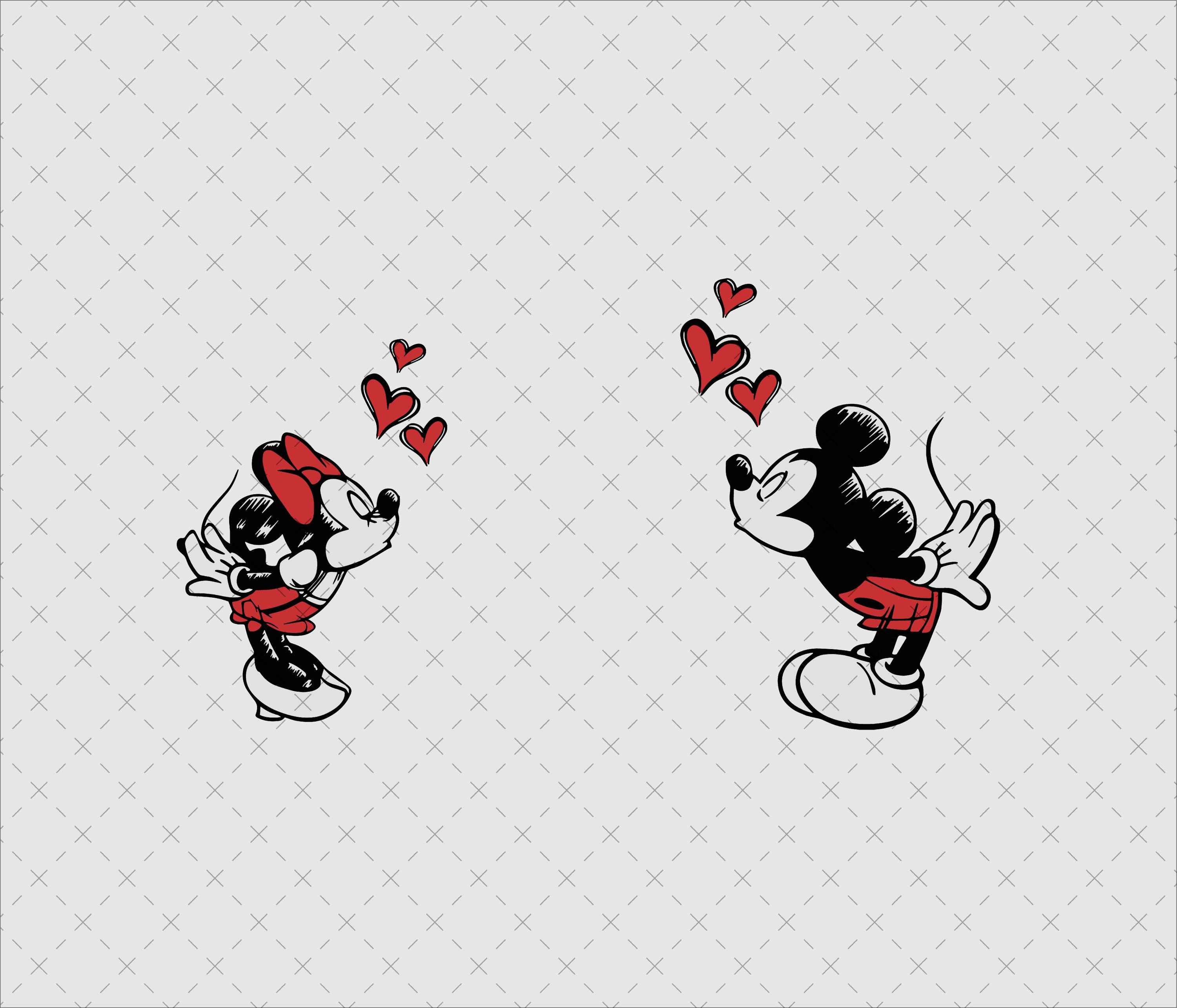 レトロなミッキーとミニーのSVG PNG、デジタルダウンロード - Etsy 日本