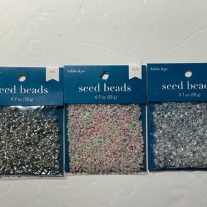 Glass Seed Beads for Jewelry Making, Crafting, Beading Projects, DIY Supplies