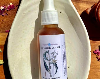 Vanille Extrakt | 30ml | 1:5 Stärke | Kleinserie | 100% Biologisch | Handarbeit | PremaRevival