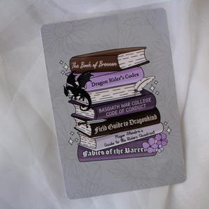 Violet&#39;s Bookstack - Kindle Accessories Bookish Goods Fourth Wing Inspired