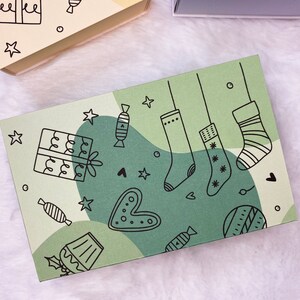 PRINTABLE* (green) Gift card box, jewelry box, cash box, check box, Christmas gift box.