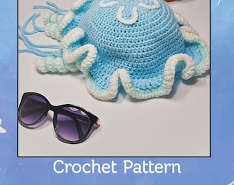 Crochet Pattern | Moon Jellyfish Bucket Hat | Summer DIY