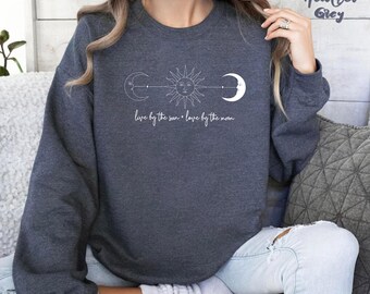 Mystic Moon And Sun Sweatshirt, Mystical Moon Phase Sweatshirt, Moon Phase Sweatshirt, Boho Moon Sweatshirt, Celestial Moon Sweatshirt