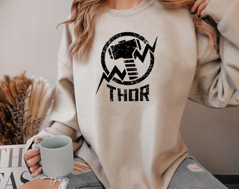 Thor Sweatshirt, Thor Odinson Sweatshirt, Avengers Sweatshirt, Superhero Sweatshirt, God of Thunder Sweatshirt, Hammer Throw Sweatshirt