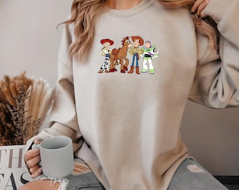 Toy Story Characters Sweatshirt, Toy Story Group Sweatshirt, Cool Toy Story Sweatshirt, Wody Sweatshirt, Disney Gift Sweatshirt
