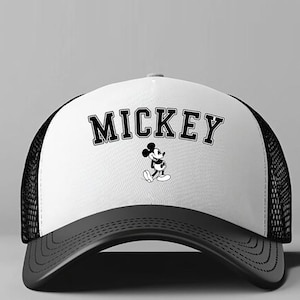 Mickey Foam Mesh-Back Trucker Cap, Disneyland Cap, Disney Trip Hat, Matching Disney Vacation Cap, Disney Family Vacation Hat