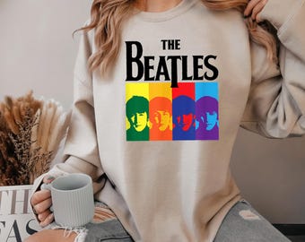 Sudadera de los Beatles, sudadera de los Beatles de los 70, regalos de los Beatles, sudadera de rock and roll, sudadera retro, sudadera de regalo de los Beatles