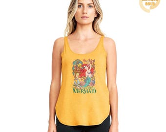The Little Mermaid Tank Top, Disney Tank Top, Women's Little Mermaid Ariel Tank Top, Ariel Mermaid Tank Top, Disney Ariel Tank Top