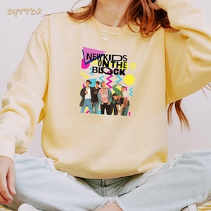 NKOTB Vintage Girl Sweatshirt, New Kids On The Block Sweatshirt, Classic Rock Concert Sweatshirt, NKOTB Concert Sweatshirt, Nkotb Sweatshirt
